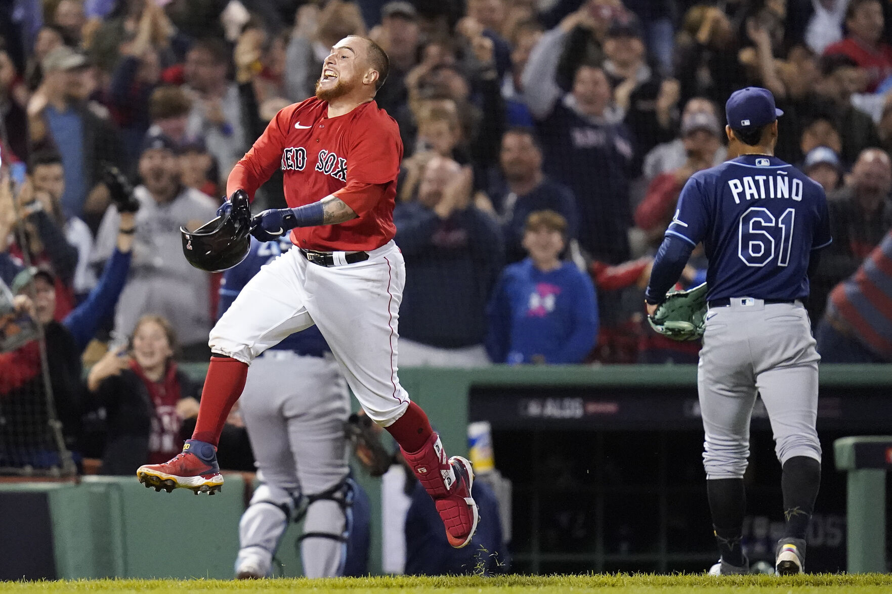 APTOPIX ALDS Rays Red Sox Baseball
